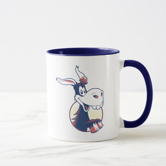 Proud Democrat Funny Donkey Patriotic Mug (Right)