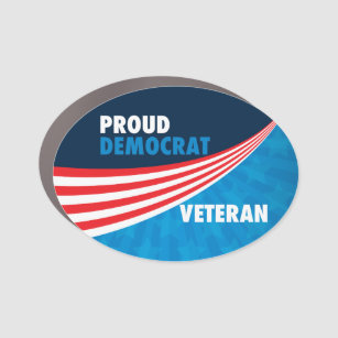 Proud Democrat Veteran Car Magnet