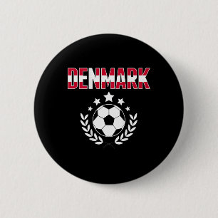 Proud Denmark Soccer Fans Jersey - Support Danish 6 Cm Round Badge