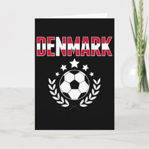 Proud Denmark Soccer Fans Jersey - Support Danish Card