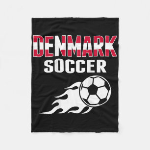 Proud Denmark Soccer Lovers Jersey - Danish Footll Fleece Blanket
