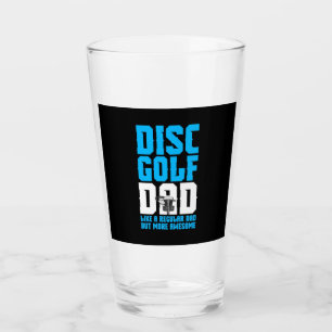 Proud Disc Golf Dad Glass
