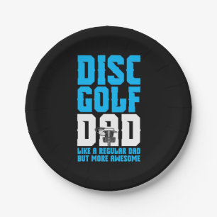 Proud Disc Golf Dad Paper Plate