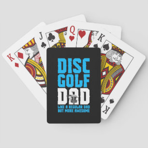 Proud Disc Golf Dad Playing Cards