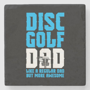 Proud Disc Golf Dad Stone Coaster