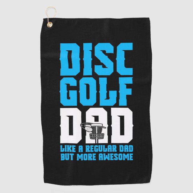 Proud Disc Golf Dad Towel (Front)