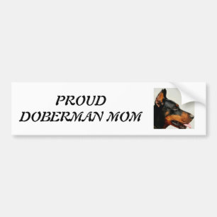 Proud Doberman Mum Bumper Sticker