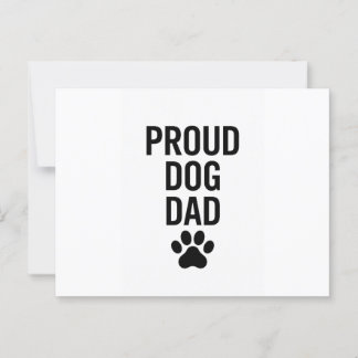Proud Dog Dad – Funny Pet Lover Gift for Men Postcard