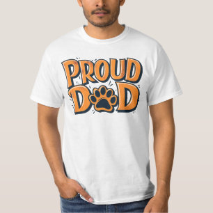 Proud Dog Dad Paw T-Shirt