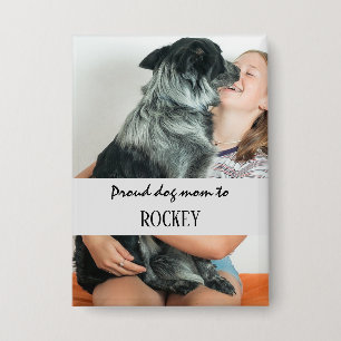 Proud dog mom personalized image and name pet
