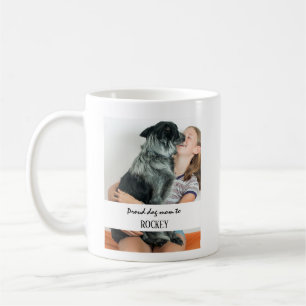 Proud dog mom personalized image and name pet coffee mug