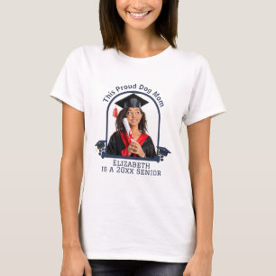 Proud Dog Mum is a Senior - Custom Graduation T-Shirt