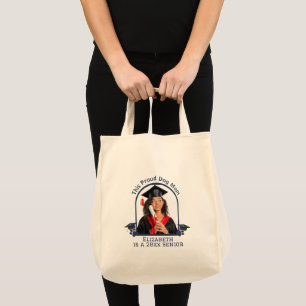 Proud Dog Mum is a Senior - Custom Graduation Tote Bag
