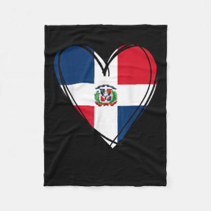 Proud Dominican Boy Girl Aunt Dad Mama Cool Flag H Fleece Blanket