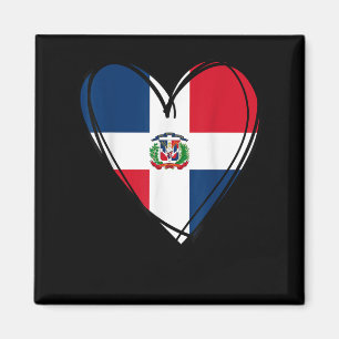 Proud Dominican Boy Girl Aunt Dad Mama Cool Flag H Magnet