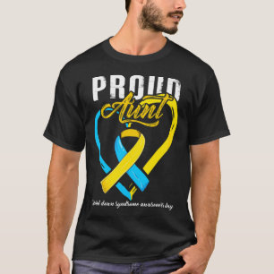 Proud Down Syndrome Aunt Awareness T-Shirt