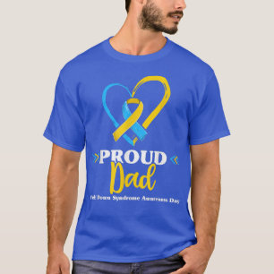 Proud Down Syndrome Dad Awareness Shirts, T21 Dadd T-Shirt
