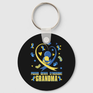 Proud Down Syndrome Grandma Down Syndrome Awarenes Key Ring