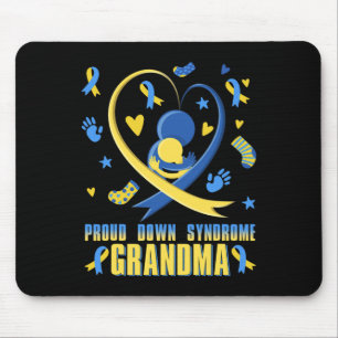Proud Down Syndrome Grandma Down Syndrome Awarenes Mouse Pad