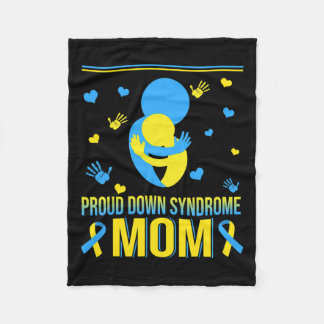 Proud Down Syndrome Mum Down Syndrome Awareness Fa Fleece Blanket
