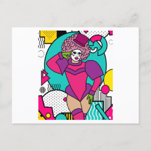 Proud Drag Queen Inspired Postcard