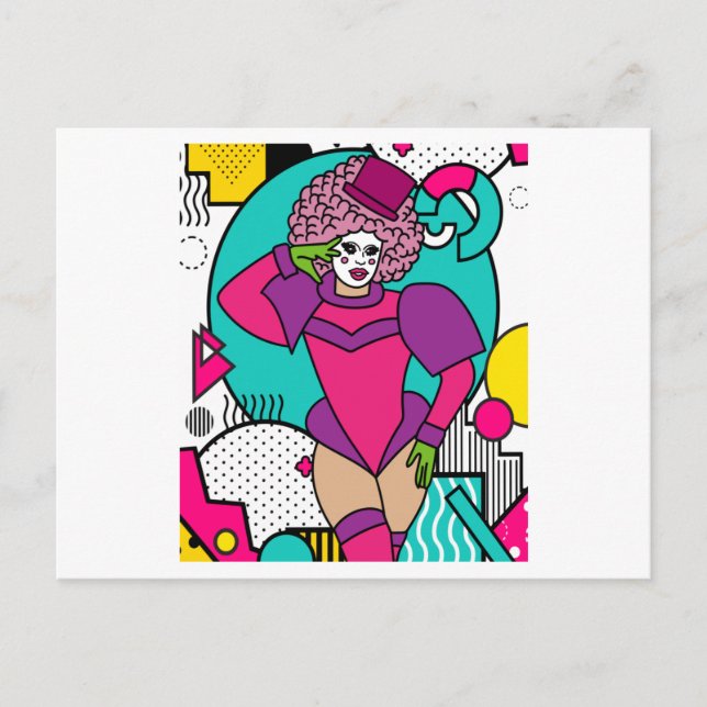 Proud Drag Queen Inspired Postcard (Front)