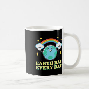 Proud Earth Day Tees Earth Day Every Day Rainbow G Coffee Mug
