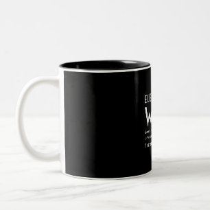 Proud Electrician Wife Of An Electrician Quote Two-Tone Coffee Mug