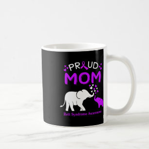 Proud Elephant Mum Rett Syndrome Awareness Coffee Mug