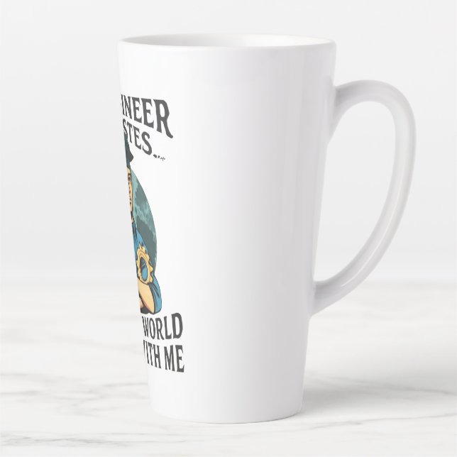 Proud Engineering Graduate – Future Builder Latte Mug (Right)