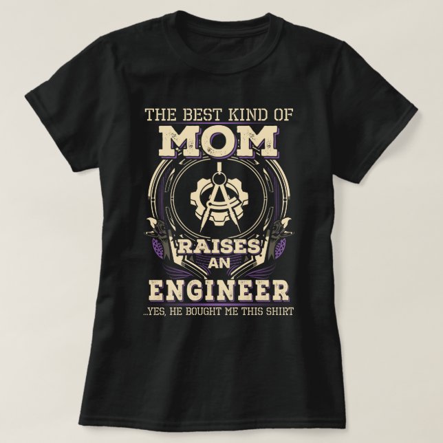Proud Engineer's Mum T-Shirt (Design Front)