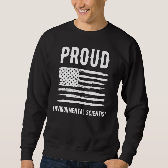 Proud Entertainer Profession American Flag Sweatshirt (Front)
