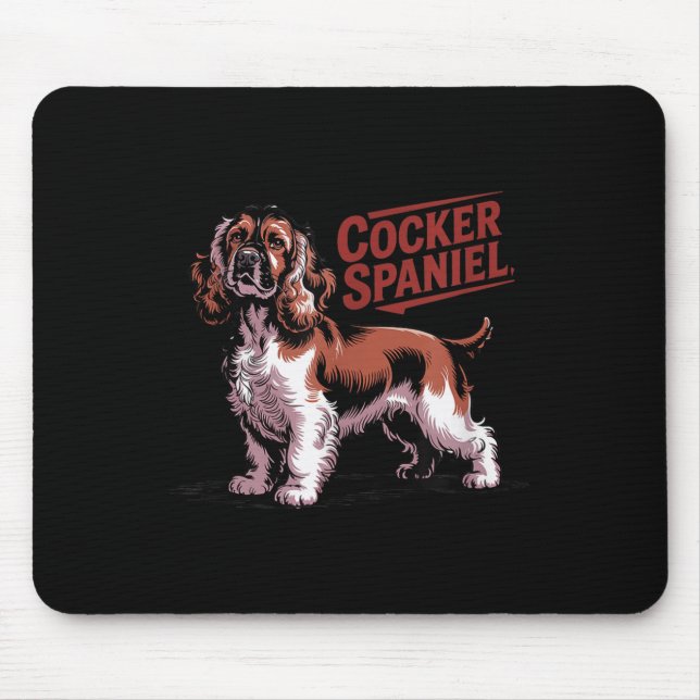 Proud Er Spaniel Dog Breed Owner  Mouse Pad (Front)