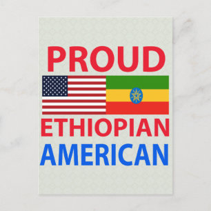 Proud Ethiopian American Postcard