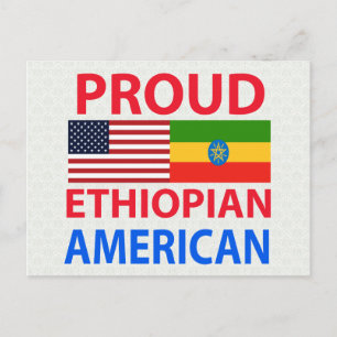 Proud Ethiopian American Postcard