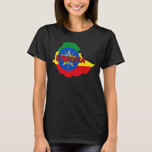 Proud Family and Patriotic Flag of Country Ethiopi T-Shirt