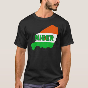 Proud Family and Patriotic Flag of Country Niger T-Shirt