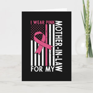Proud Family Breast Cancer Warrior Mother-in-Law Card