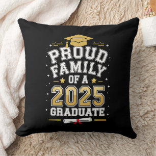 Proud Family Of A 2025 Graduate Graduation Cushion