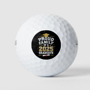 Proud Family Of A 2025 Graduate Graduation Golf Balls