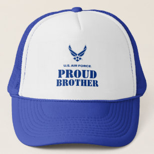 Proud Family – Small Air Force Logo & Name Trucker Hat