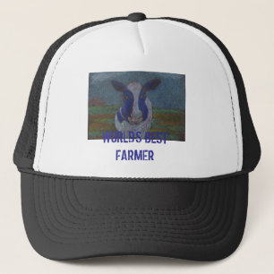 Proud Farmer Dairy Cow Trucker Hat