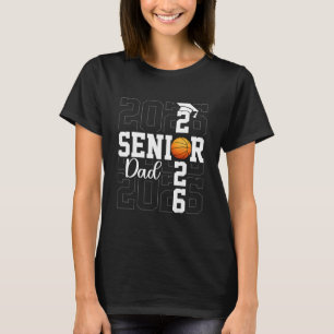 Proud Father Cl Of 2026 Sketll Senior Dad Graduate T-Shirt