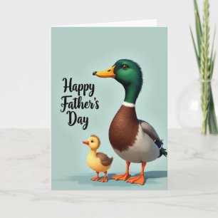 Proud Father Duckling Scene Card