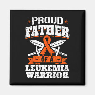 Proud Father Of A Leukaemia Warrior Dad Awareness Magnet
