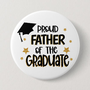 Proud Father of the Graduate 7.5 Cm Round Badge
