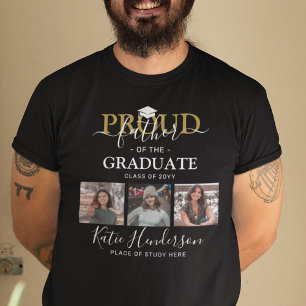 Proud Father of the Graduate Photo Collage T-Shirt