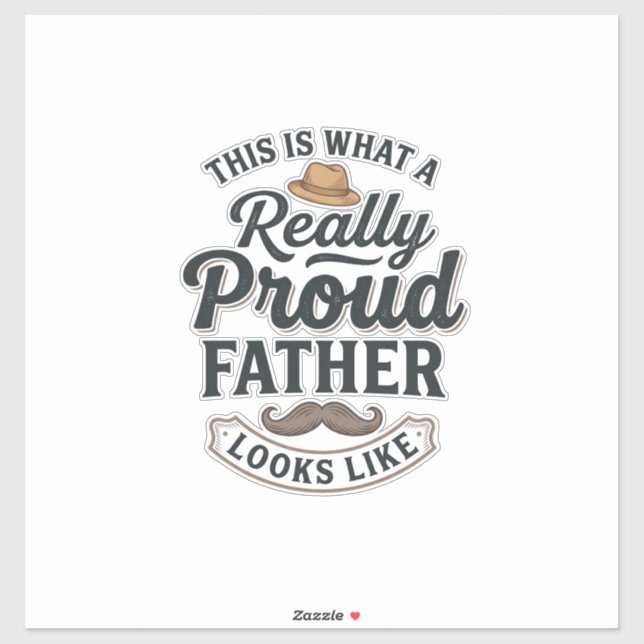 Proud Father Vintage Engraving Quote Design_1 (Sheet)