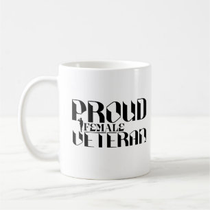 Proud Female Veteran American Girl Retired Soldier Coffee Mug