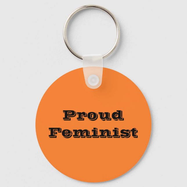 Proud Feminist Key Ring (Front)